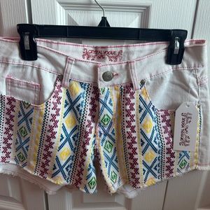 crystal vogue Muti-color Cute shorts